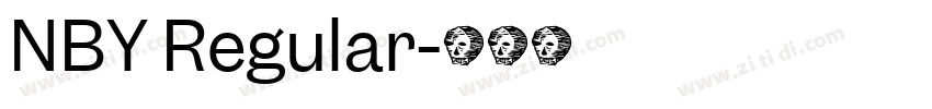 NBY Regular字体转换